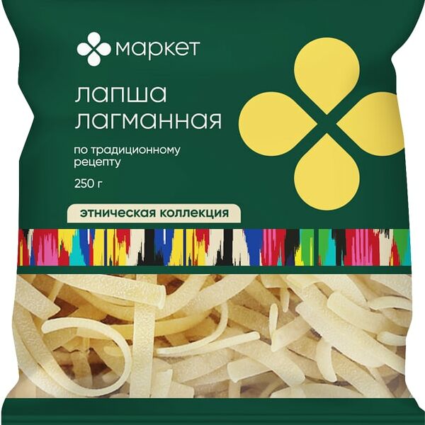Макароны Маркет Лапша лагманная 250г