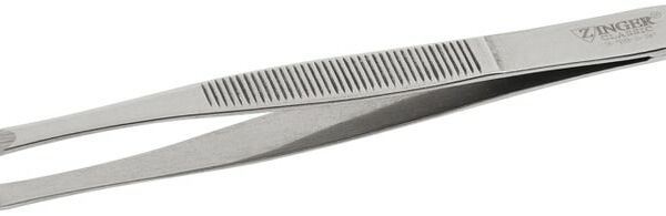 Пинцет Zinger скошенный ручная заточка