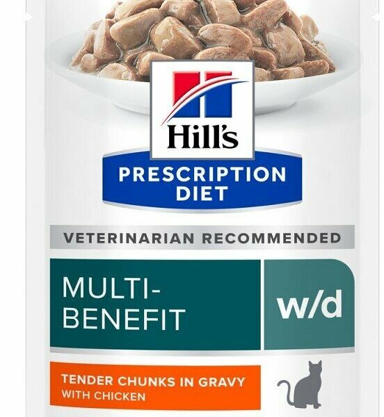HILLS Diet W/D Multi-Benefit Корм влаж.диет.лечение сахарного диабета д/кошек пауч 85г