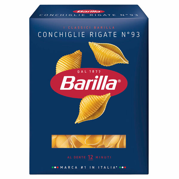 Макаронные изделия Barilla Conchiglie Rigate n.93, из твёрдых сортов пшеницы