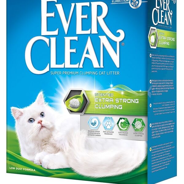 Ever Clean Extra Strong Clumping Scented наполнитель минеральный комкующийся с ароматизатором 10 л