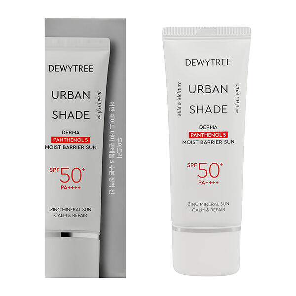 Крем солнцезащитный для лица Dewytree Urban shade SPF 50+ с пантенолом увлажняющий 40 мл