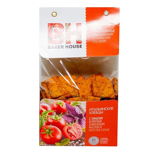 Хлебцы Baker House Томат орегано, 250г
