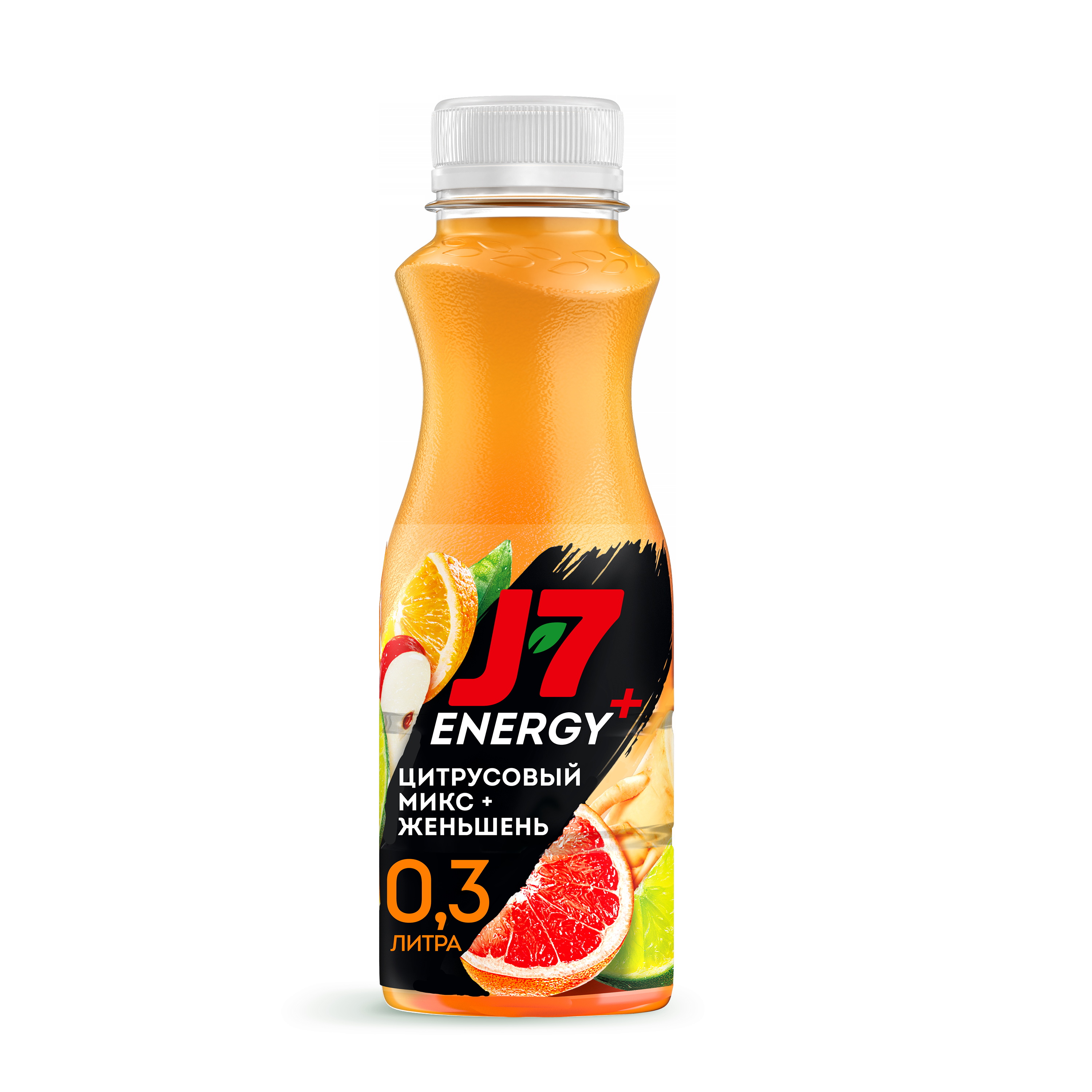 

Напиток Цитрусовый Микс J7 Energy+ с женьшенем и витаминами, 0.3л