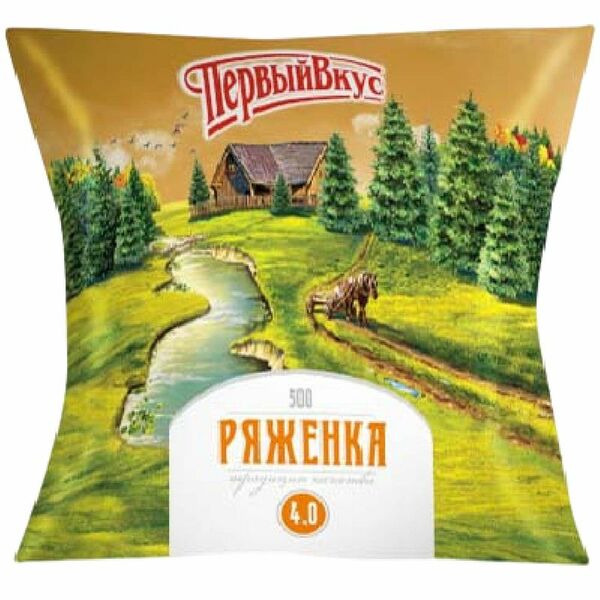 Ряженка Первый вкус 4%, без змж, 500 г