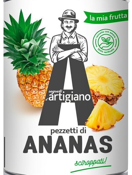 Ананасы Segreti dArtigiano кусочки в сиропе 565г