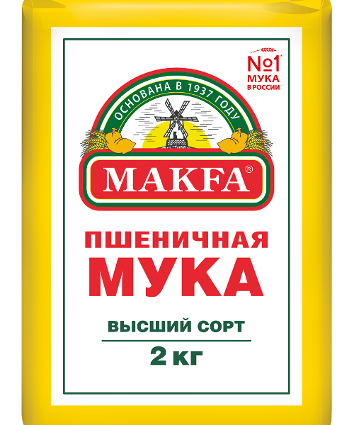 Мука пшеничная Makfa высший сорт