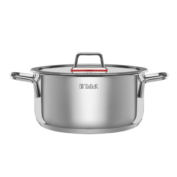 Кастрюля с крышкой TalleR Tendency, 5 л, нерж. сталь