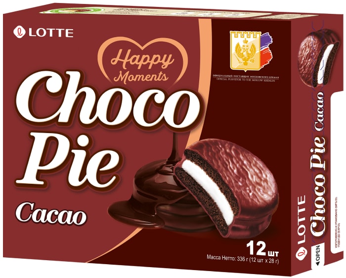 

Пирожное Choco Pie Lotte Сacao 336 г