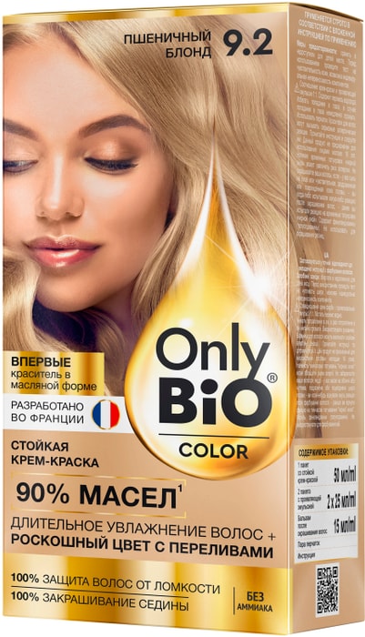 

Краска для волос Only Bio Color т9.2 Пшеничный блонд