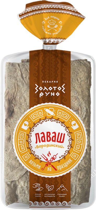 

Лаваш Золотое Руно Бородинский 150 г