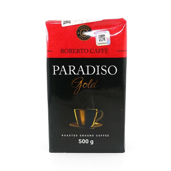 Кофе молотый Roberto Caffe Paradiso Gold/Парадисо Голд среднеобжар 500г в/у