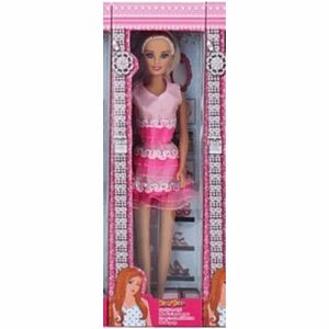 Кукла BIGGA 29см в платье в ассортименте 1 шт