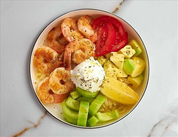 Боул с креветками