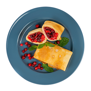 

Блинчики с брусникой и яблоком, Уже Готово, 2 шт.