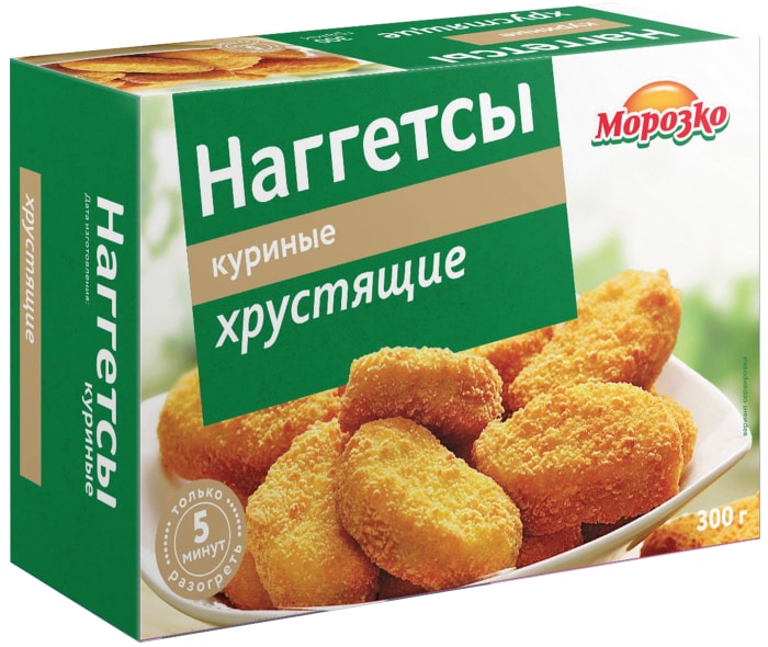 

Наггетсы Морозко куриные хрустящие 300 г