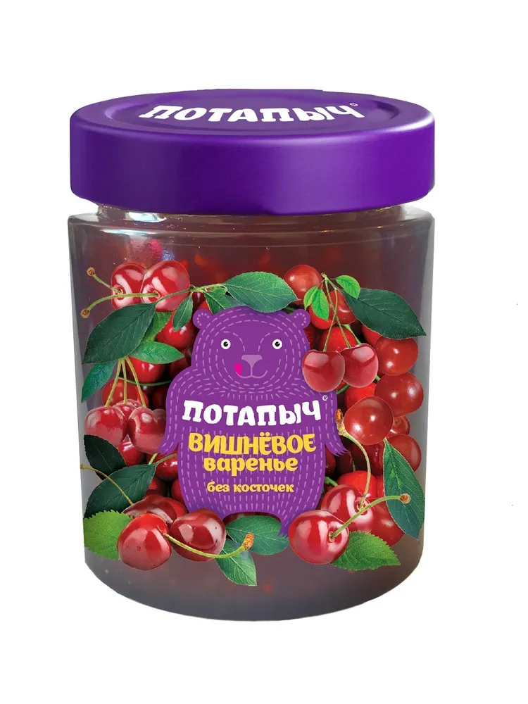 

Варенье Потапыч вишнёвое 280 г