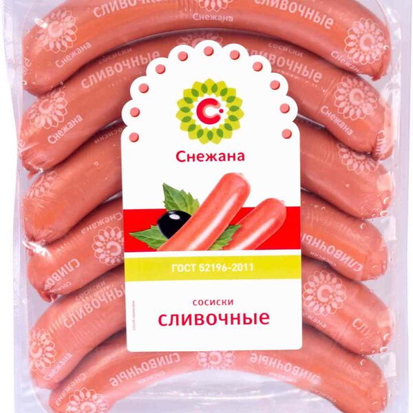 Сосиски Снежана Сливочные