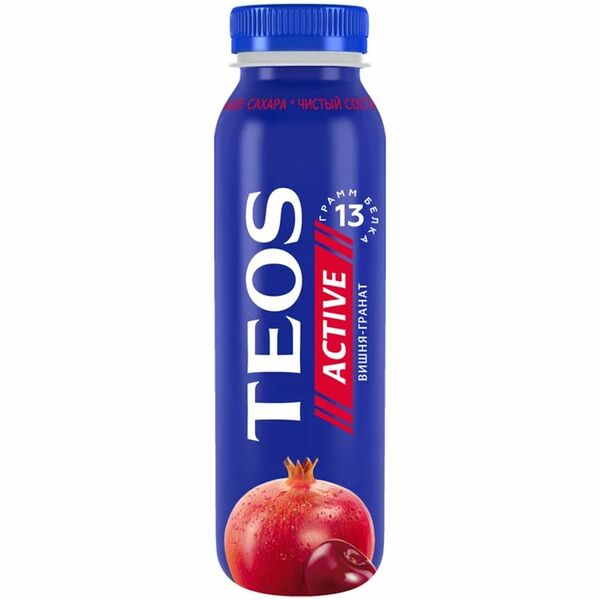 Йогурт питьевой Teos Active Вишня и Гранат 1.8%