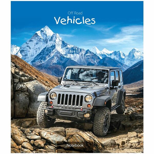 Тетрадь общая Artspase Авто. Внедорожники в клетку 48 листов