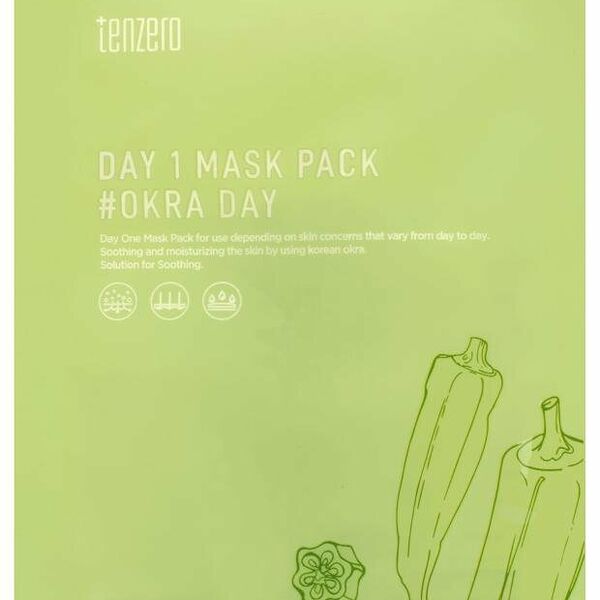 Маска тканевая для лица Tenzero Бамия