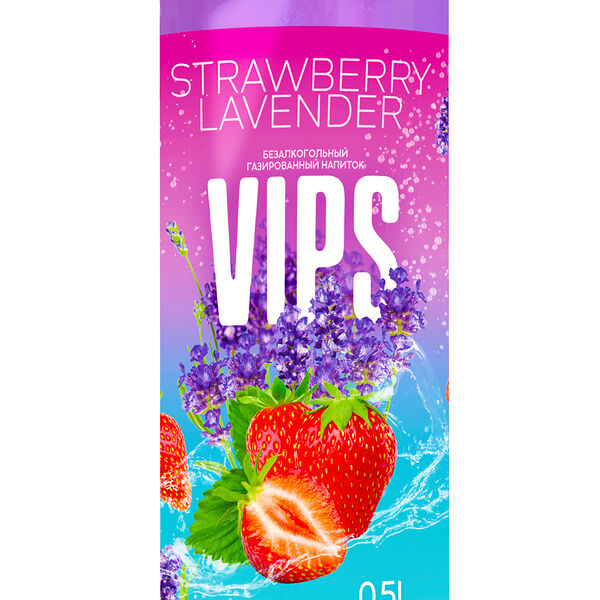 Напиток газированный Vips со вкусом клубники и лаванды