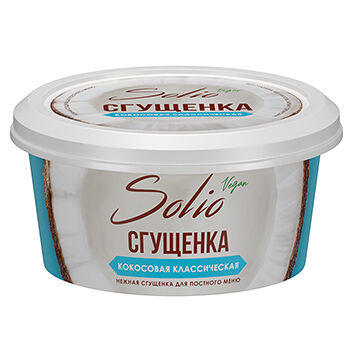 Крем на растительных маслах Solio Сгущёнка кокосовая классическая, 170г