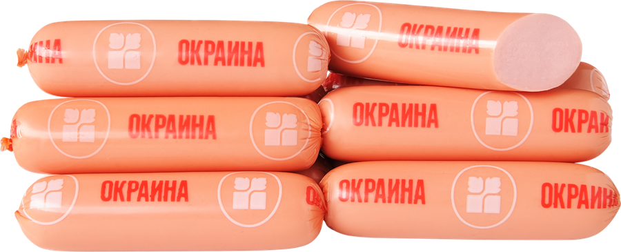 

Сосиски ОКРАИНА Докторские з/а вес до 1.2 кг