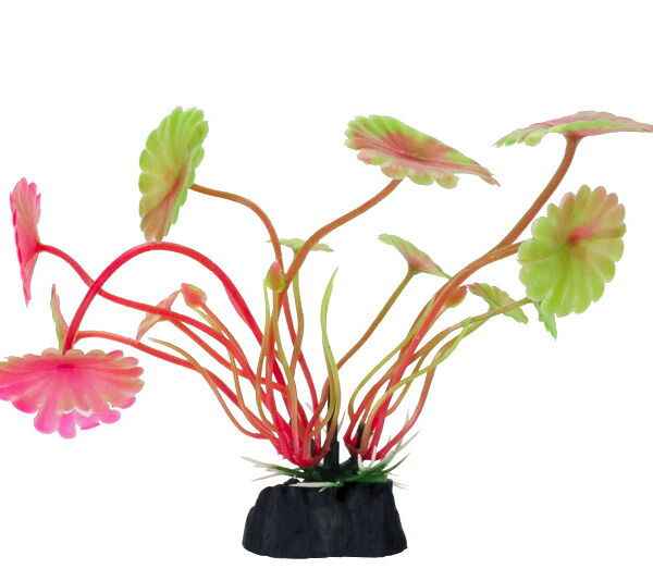 Растение для аквариума Homefish Гидрокотила вертикальная пластиковое с грузом, 10 см