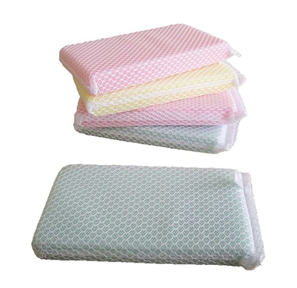 

Губка для мытья посуды Ajwa с покрытием-сеточкой, 5 шт