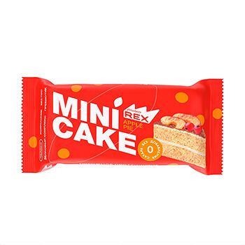 Пирожное протеиновое Protein Rex Mini cake яблочный тортик