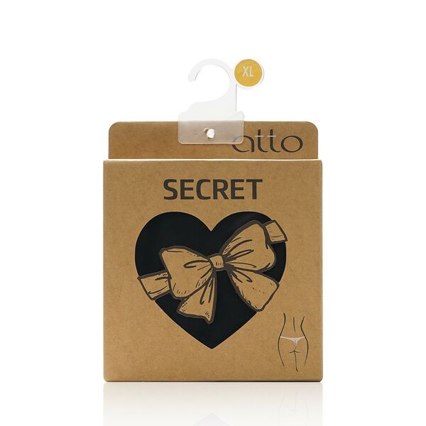 Женские трусы - стринги Atto Secret , Черный , XL