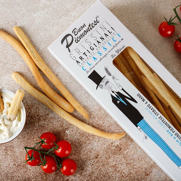 Палочки Хлебные Гриссини классические ручной работы Grissinificio Bo