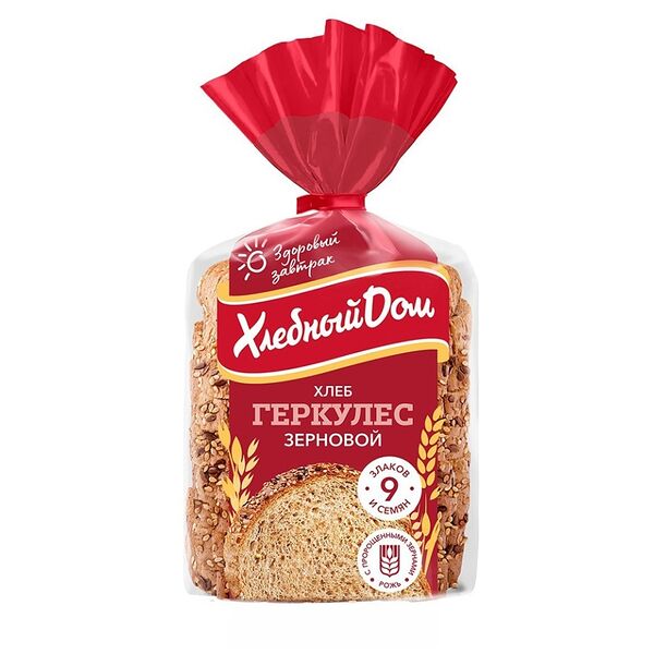 Хлеб Хлебный Дом Геркулес зерновой нарезка 250 г