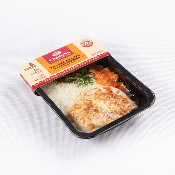 Сув Куриный шницель по-министерски с отварным рисом 280 г