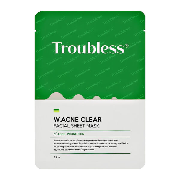 Маска для лица Troubless с экстрактом чайного дерева против несовершенств 25 мл
