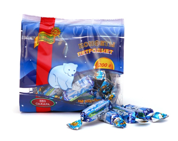 

Конфеты Петродиет Северный полюс на сорбите пралиновые 200 г