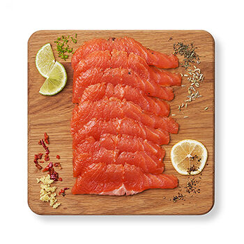 Гравлакс «Азбука вкуса» по-фински из форели радужной ломтики без кожи малосоленой вес до 300 г