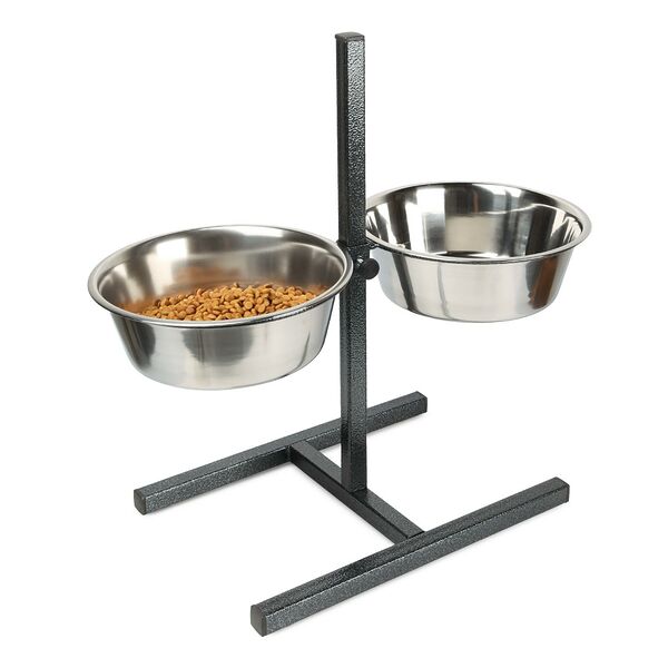 Регулируемая подставка с мисками 2x2,8л Анкур Экспортс