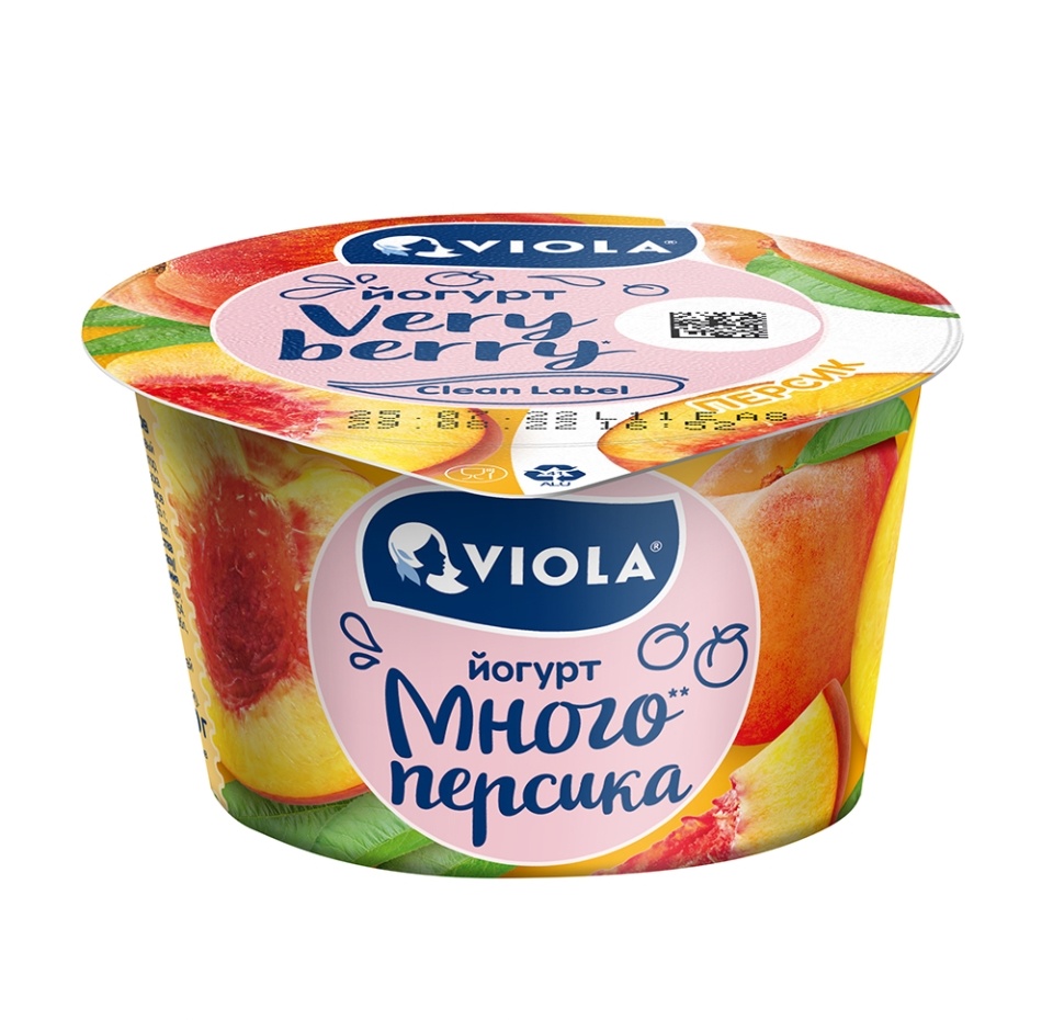

Йогурт Viola Very Berry Персик 2.6% 180 г