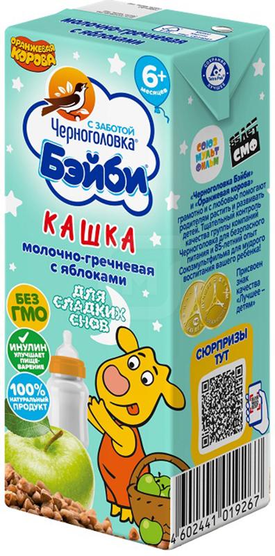 

Кашка Черноголовка Бэйби молоко гречка-яблоко