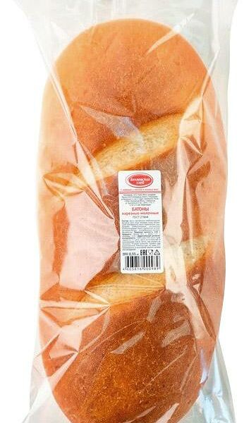 Батон Хлеб Молочный пшеничный нарезной высший сорт