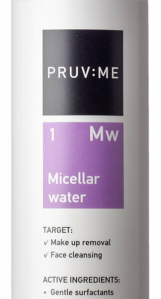 PRUV:ME Mw 1 Micellar water Мицеллярная вода для лица, 215 мл