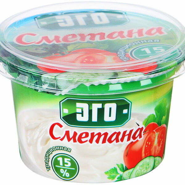 Сметана Эго 15% 180 г