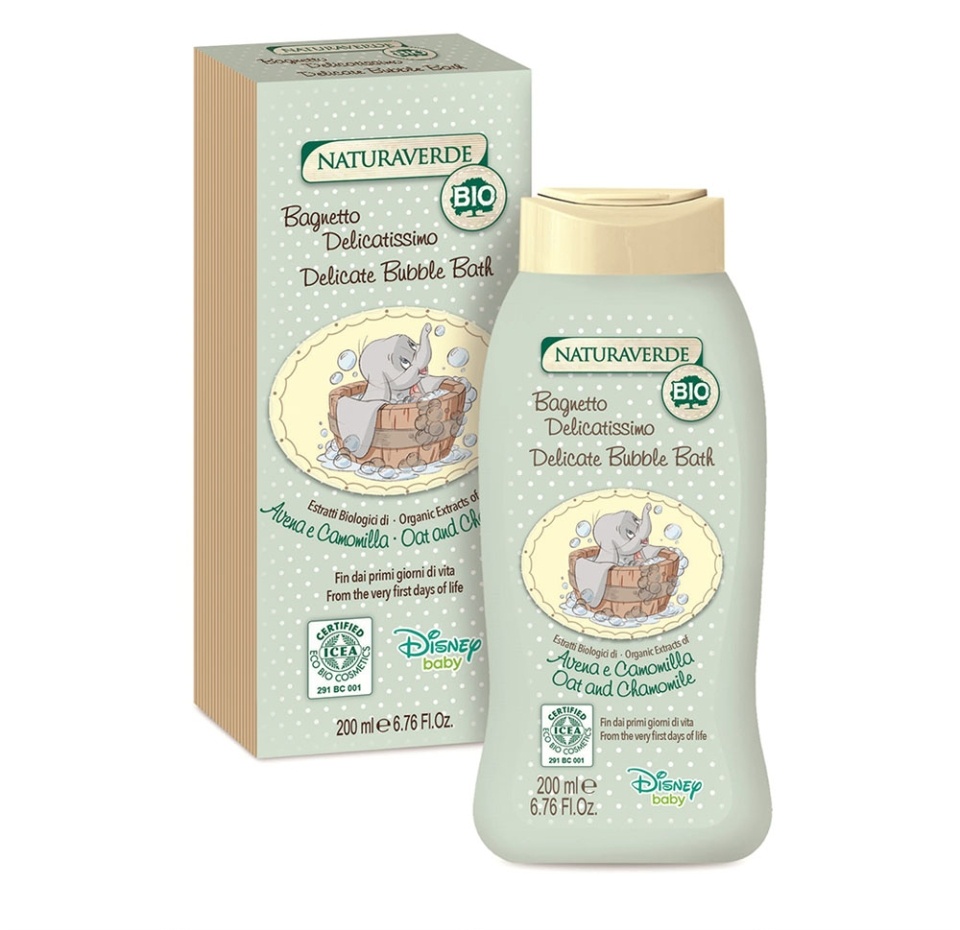 

Пена для ванны Disney Dumbo для чувствительной кожи с экстрактом овса и ромашки