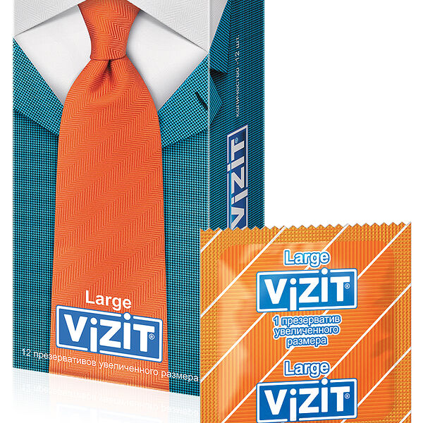 Vizit презервативы увеличенного размера 12 шт