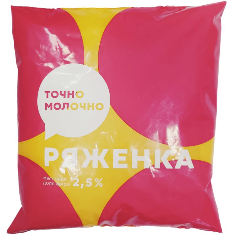 

Ряженка Точно молочно 2.5% 450 мл