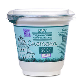 Сметана Суздальский МЗ 20% 250 г