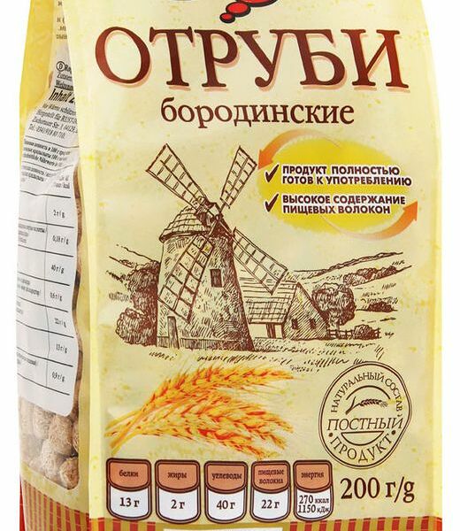 Отруби ржаные Ого! Бородинские экструдированные