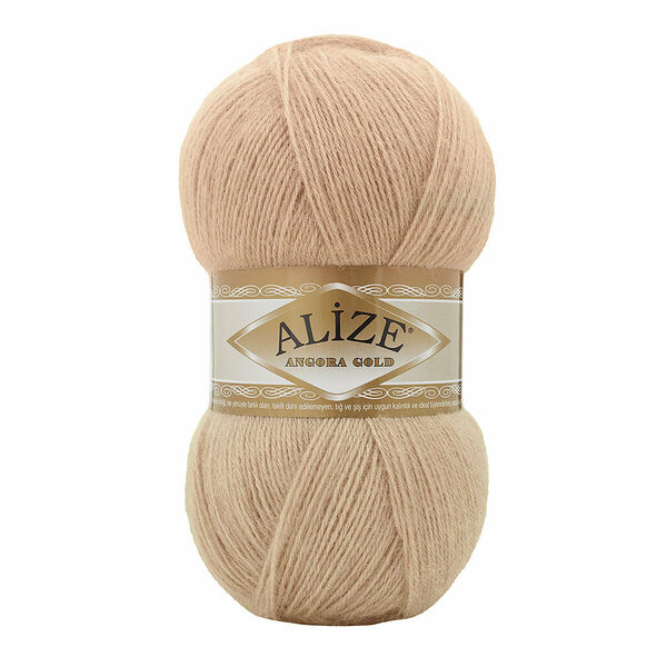 Пряжа ALIZE 'Angora Gold' 100гр. 550м (80%акр, 20%шерсть) ТУ(524 беж)